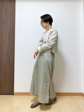 「Bou Jeloud（ブージュルード）のアイテム（ジャケット/アウター）」を使った、ただの民子さん（レディース・149cm）の春コーディネート