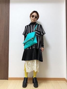 「classicalelf（クラシカルエルフ）のアイテム（アクセサリー）」を使った、ただの民子さん（レディース・149cm）の春コーディネート
