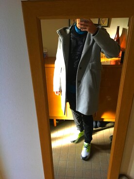 「GLOBAL WORK（グローバルワーク）のアイテム（その他アウター）」を使った、つくね［相互フォロー］さん（メンズ・178cm）の冬コーディネート
