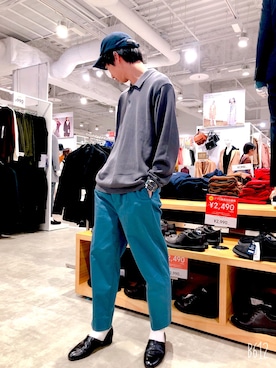 「BEN DAVIS（ベンデイビス）のアイテム（キャップ）」を使った、つくね［相互フォロー］さん（メンズ・178cm）の秋コーディネート