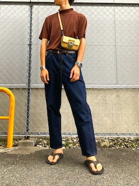 「ithelicy（イザリシー）のアイテム」を使った、つくね［相互フォロー］さん（メンズ・178cm）の夏コーディネート