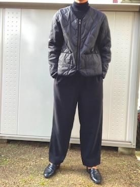 「HARUTA」｜「アイテム（その他アウター）」を使った、つくね［相互フォロー］さん（メンズ・178cm）の冬コーディネート