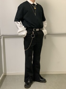 「u170」｜「アイテム（財布/小物）」を使った、buttio「U170」さん（メンズ・160cm）の冬コーディネート