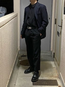 「u170」｜「アイテム（ジャケット/アウター）」を使った、buttio「U170」さん（メンズ・161cm）の春コーディネート