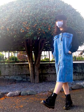 「秋のマイ旬スタイル」｜「アイテム（キャスケット）」を使った、mikaさん（レディース・156cm）の秋コーディネート