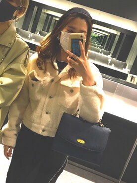 「Charles Chaton（シャルルシャトン）のアイテム（ジャケット/アウター）」を使った、mikaさん（レディース・156cm）の春コーディネート