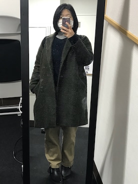 「PATRICK COX（パトリック・コックス）のアイテム（シューズ）」を使った、流石さん（レディース・159cm）の冬コーディネート