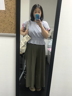 「CHIP TRIP（チップトリップ）のアイテム」を使った、流石さん（レディース・159cm）の夏コーディネート