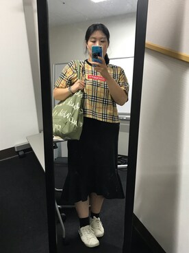 バーバリーチェック風 のレディース人気ファッションコーディネート Wear