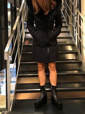 「Mackage（マッカージュ）のアイテム（ジャケット/アウター）」を使った、Sayuka Haginoさん（レディース・160cm）の秋コーディネート