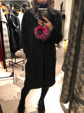 「stud.（スタッド）のアイテム（カーディガン/ボレロ）」を使った、Sayuka Haginoさん（レディース・160cm）の秋コーディネート