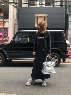 「stud.（スタッド）のアイテム（ワンピース/ドレス）」を使った、Sayuka Haginoさん（レディース・160cm）の春コーディネート