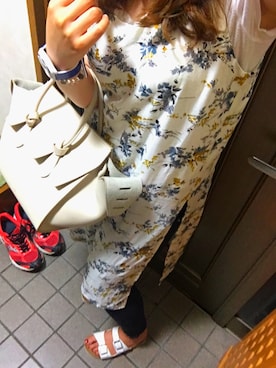 「フレイドヘムストスリ」｜Chamさん（レディース・155cm）の夏コーディネート