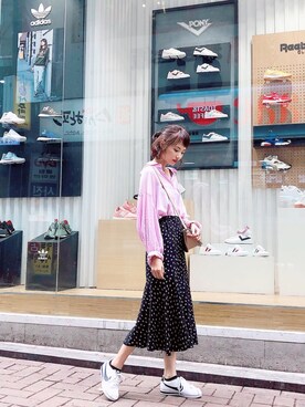 「travel」｜「アイテム（その他シューズ）」を使った、mavissさん（レディース・160cm）の秋コーディネート