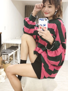 「撞色」｜mavissさん（レディース・160cm）の秋コーディネート