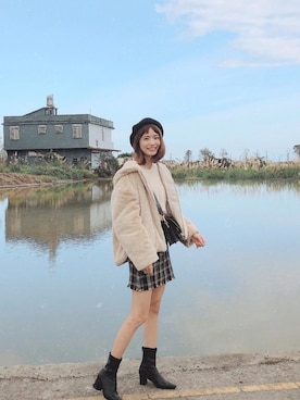 「travel」｜「アイテム（ジャケット/アウター）」を使った、mavissさん（レディース・160cm）の春コーディネート