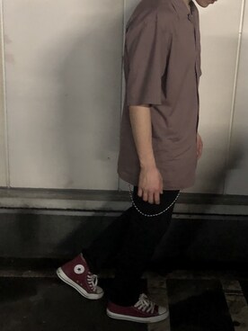 「アイテム（財布/小物、ホワイト系）」を使った、Yasukunさん（メンズ・174cm）の夏コーディネート
