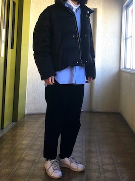 「Lui's（ルイス）のアイテム（ダウンジャケット/コート）」を使った、ssanさん（メンズ・173cm）の冬コーディネート
