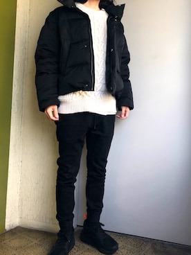 「Lui's（ルイス）のアイテム（ダウンジャケット/コート）」を使った、ssanさん（メンズ・173cm）の冬コーディネート