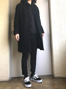 「AlexanderLeeChang（アレキサンダーリーチャン）のアイテム（パンツ）」を使った、ssanさん（メンズ・173cm）の冬コーディネート