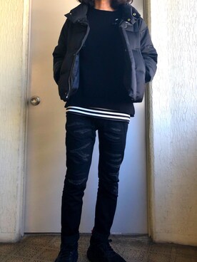 「Lui's（ルイス）のアイテム（ダウンジャケット/コート）」を使った、ssanさん（メンズ・173cm）の冬コーディネート