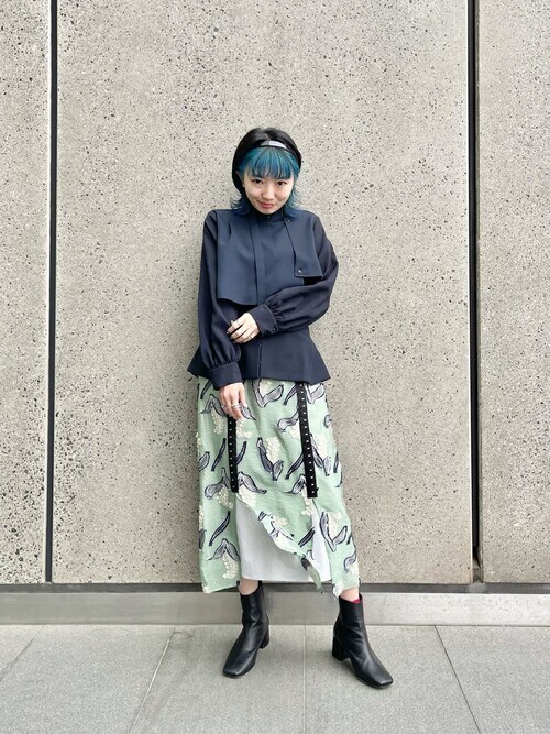 UNITED TOKYO SUZURAN jacquardレイヤースカート UNITED TOKYO SUZURAN jacquardレイヤースカート