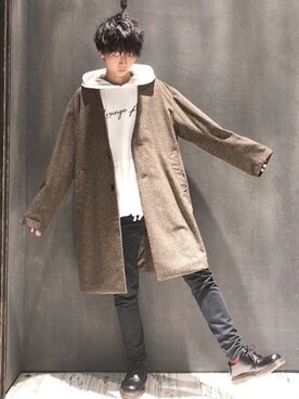 seiさん（メンズ・180cm）の冬コーディネート