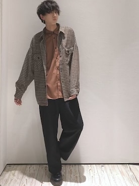 「neos（ネオス）のアイテム（ブルゾン）」を使った、seiさん（メンズ・180cm）の春コーディネート