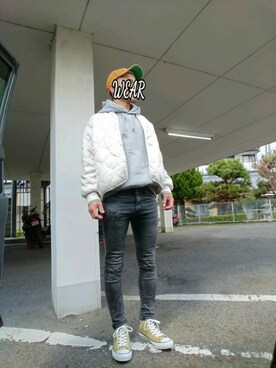 「studio CLIP（スタディオクリップ）のアイテム（ブルゾン）」を使った、TKさん（メンズ・168cm）の春コーディネート
