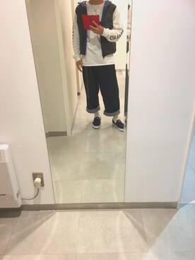 「Right-on（ライトオン）のアイテム（ダウンジャケット/コート）」を使った、あさばさん（メンズ・176cm）の秋コーディネート