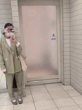 「frunco（フランコ）のアイテム（テーラードジャケット）」を使った、˗ˏˋ 𝘮𝘪𝘬𝘪 ˎˊ˗さん（レディース・154cm）の春コーディネート