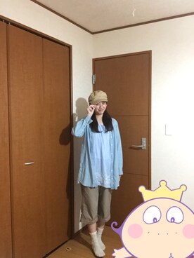 「スモックブラウス」｜あやな🐳さん（レディース・161cm）の春コーディネート