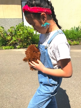 サロペット オーバーオールを使った 小学生コーデ のレディース人気ファッションコーディネート Wear