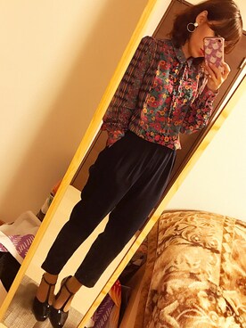 「ボウタイ」｜eさん（レディース・155cm）の冬コーディネート