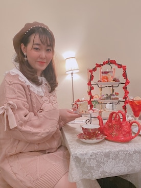 「Swankiss（スワンキス）のアイテム（ハンチング/ベレー帽）」を使った、eさん（レディース・155cm）の秋コーディネート