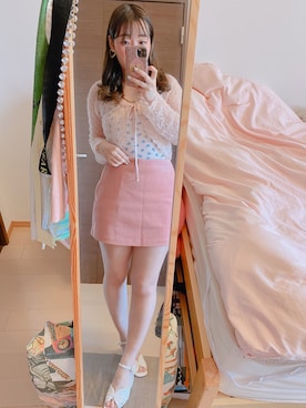 「LILY BROWN（リリーブラウン）のアイテム（パンプス）」を使った、eさん（レディース・155cm）の春コーディネート