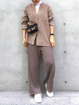 「Doux archives Hamac（ドゥアルシーヴ アマーク）のアイテム」を使った、an.さん（レディース・163cm）の秋コーディネート