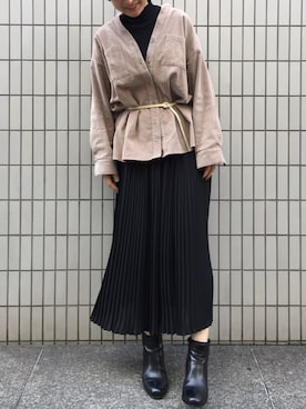 「Doux archives Hamac（ドゥアルシーヴ アマーク）のアイテム」を使った、an.さん（レディース・163cm）の秋コーディネート