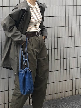 「ZARA（ザラ）のアイテム（モッズコート）」を使った、an.さん（レディース・163cm）の春コーディネート