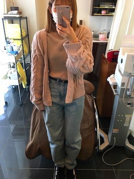 「VENCE（ヴァンス）のアイテム（パンツ）」を使った、Yu...さん（レディース・156cm）の春コーディネート