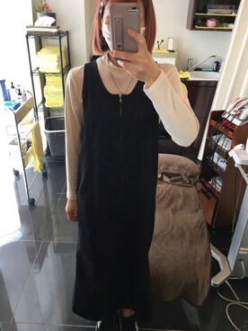 「archives（アルシーヴ）のアイテム（ワンピース/ドレス、ブラック系）」を使った、Yu...さん（レディース・156cm）の夏コーディネート