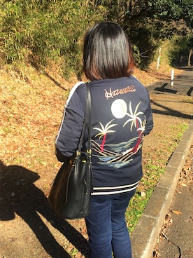「hawaii」｜「アイテム（その他アウター）」を使った、유카さん（レディース・150cm）の冬コーディネート