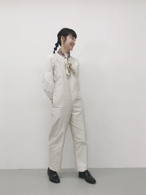 riko.さんの「＜Steven Alan＞COTTON MOLESKIN SALOPETTE/サロペット（Steven Alan）」を使ったコーディネート