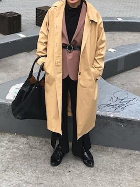 「GU（ジーユー）のアイテム（ノーカラージャケット）」を使った、amiさん（レディース・164cm）の夏コーディネート