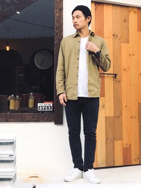 「アイテム（ブルゾン）」を使った、Yamaさん（メンズ・170cm・30代）の秋コーディネート