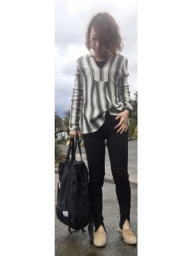 MA3NUMさん（レディース・154cm）の春コーディネート