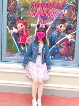 「dazzlin（ダズリン）のアイテム（デニムジャケット）」を使った、Mさん（レディース・163cm）の春コーディネート