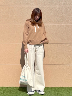 「SMITH'S（スミス）のアイテム（パンツ）」を使った、coen さかいさん（レディース・163cm）の冬コーディネート