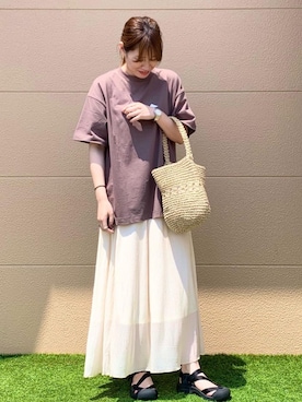 「KELTY（ケルティ）のアイテム」を使った、coen さかいさん（レディース・163cm）の夏コーディネート