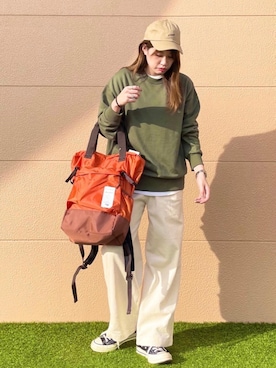「KELTY（ケルティ）のアイテム」を使った、coen さかいさん（レディース・163cm）の秋コーディネート